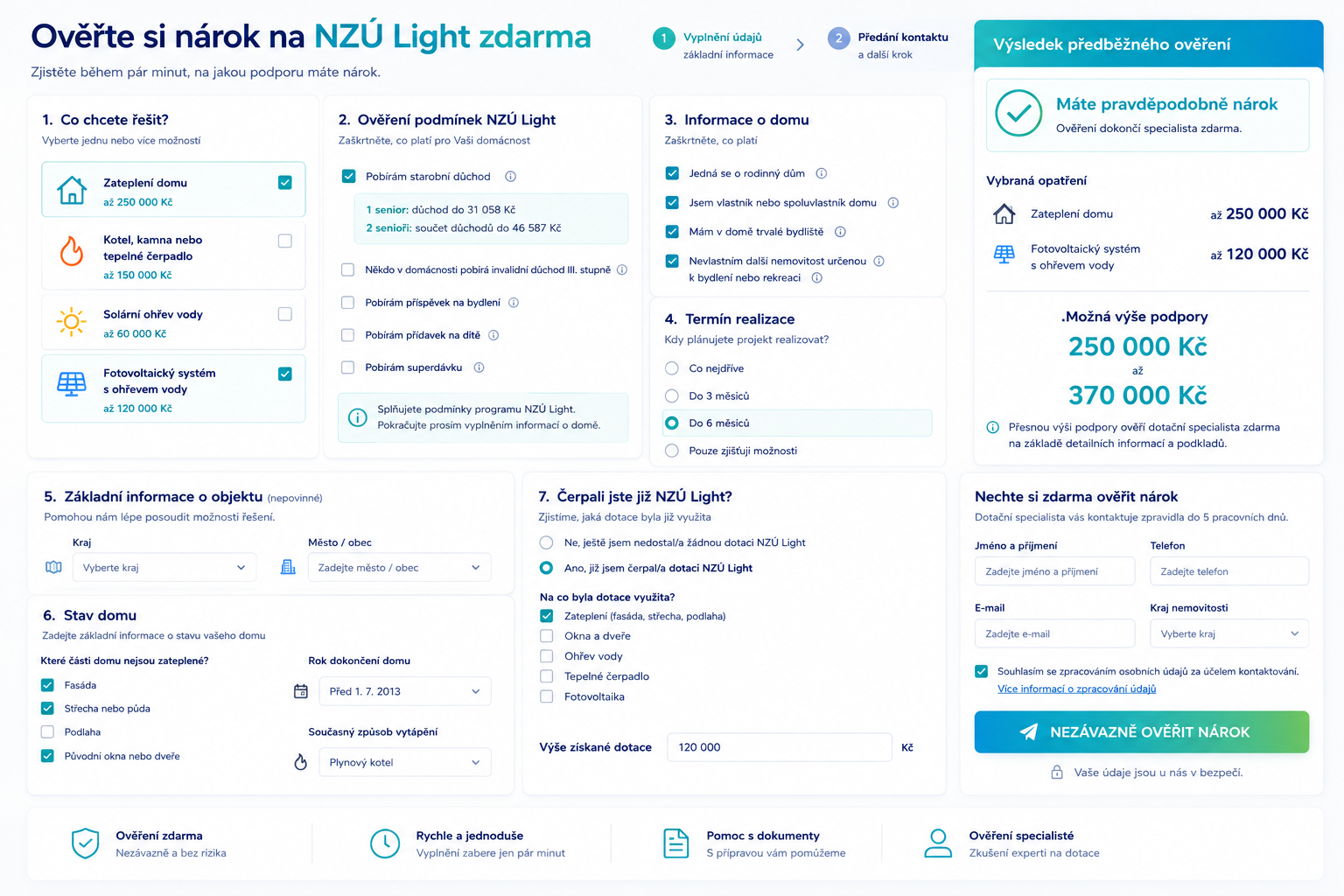 Ověřte si nárok na NZÚ Light zdarma